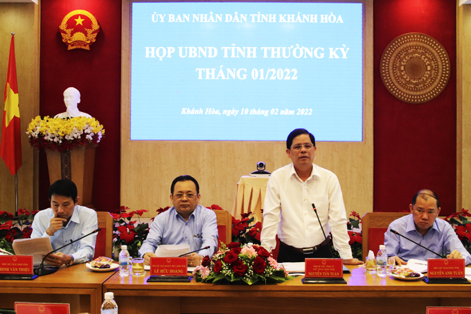 UBND tỉnh Khánh Hòa họp thường kỳ tháng 1-2022