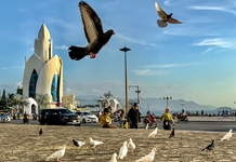 Tháp Trầm Hương lung linh trong nắng