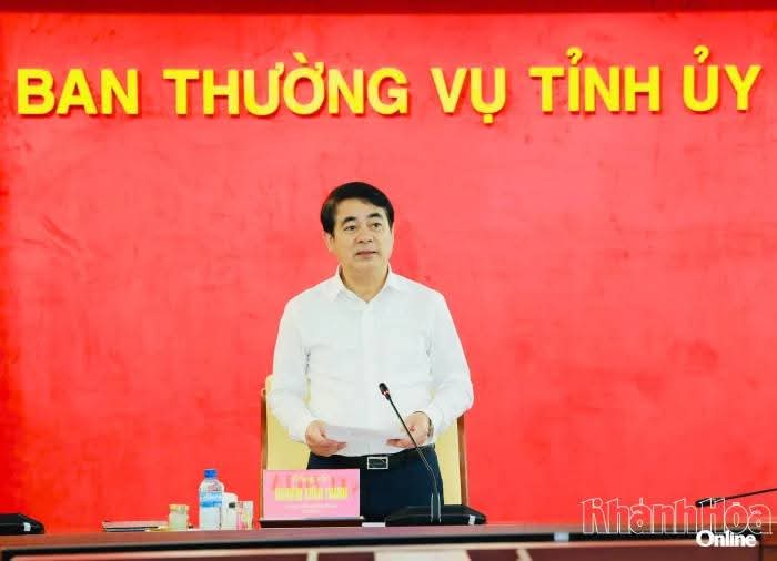 Ban Thường vụ Tỉnh ủy Khánh Hòa cho ý kiến đối với một số nội dung quan trọng