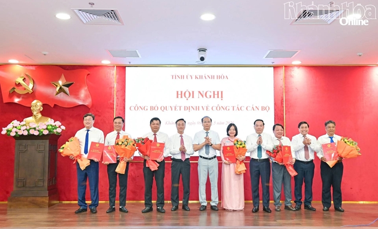 Khánh Hòa điều động, chỉ định, bổ nhiệm cán bộ lãnh đạo sở, ban, ngành, địa phương