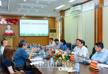 Bí thư Tỉnh ủy Nghiêm Xuân Thành làm việc với đại diện Hiệp hội Phát triển Điện ảnh Việt Nam