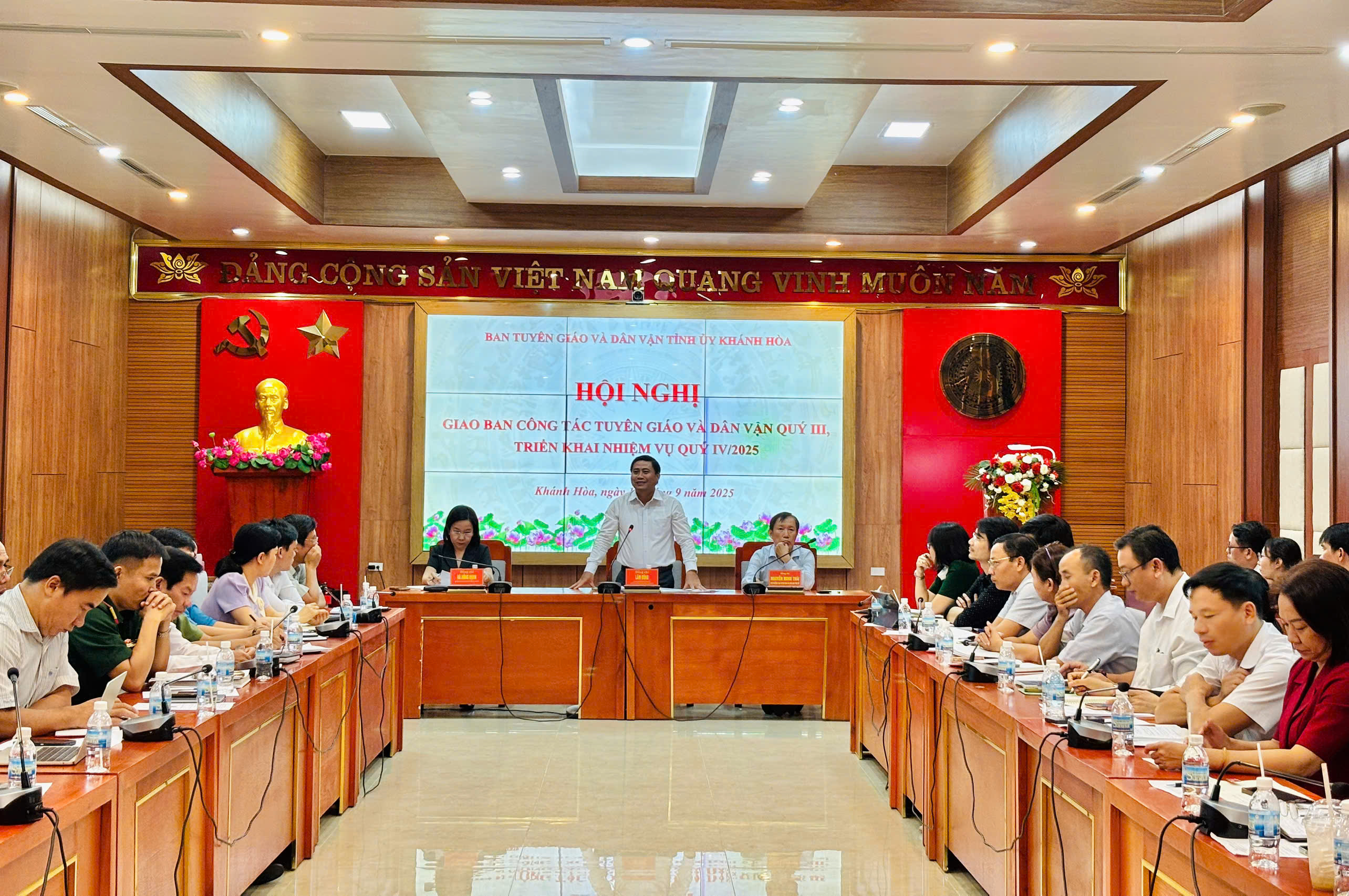 Ban Tuyên giáo và Dân vận Tỉnh ủy tổ chức Hội nghị giao ban quý III, triển khai nhiệm vụ quý IV/2025