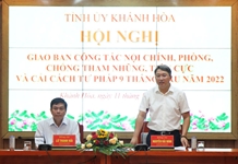Ông Nguyễn Hải Ninh - Ủy viên Trung ương Đảng, Bí thư Tỉnh ủy chủ trì giao ban công tác nội chính 9 tháng