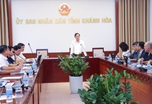 Lãnh đạo tỉnh Khánh Hòa làm việc với đoàn công tác của Ngân hàng Thế giới