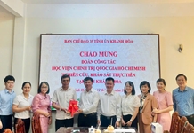 Ban Tuyên giáo Tỉnh ủy Khánh Hòa làm việc với Đoàn công tác Học viện Chính trị Quốc gia Hồ Chí Minh