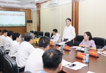 Bí thư Tỉnh ủy Nghiêm Xuân Thành làm việc về công tác hưởng ứng phong trào thi đua “Chung tay xóa nhà tạm, nhà dột nát”