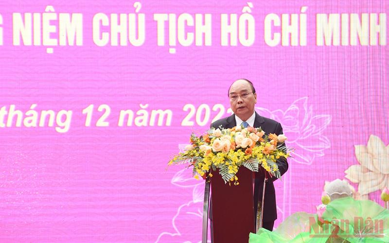 Chủ tịch nước Nguyễn Xuân Phúc dự Lễ kỷ niệm 60 năm Bác Hồ về thăm quê lần thứ 2