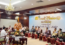 Đoàn đại biểu tỉnh Khánh Hòa tham dự Lễ buộc chỉ cổ tay tại Thủ đô Viêng Chăn, Lào