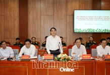 Ban Thường vụ Đảng ủy Quân khu 5 làm việc với Thường trực Tỉnh ủy Khánh Hòa, Ninh Thuận