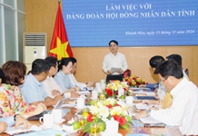 Bí thư Tỉnh ủy Nghiêm Xuân Thành làm việc với Đảng đoàn HĐND tỉnh