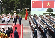 Lễ đón chính thức Tổng Bí thư, Chủ tịch nước Trung Quốc Tập Cận Bình