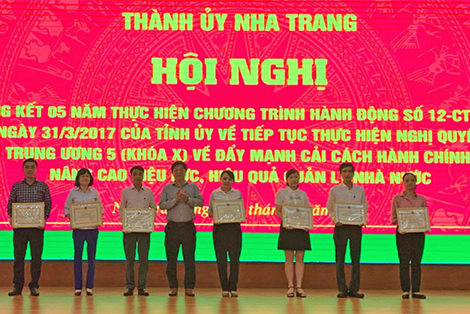 Thành ủy Nha Trang: Tổng kết 5 năm thực hiện Chương trình hành động số 12 của Tỉnh ủy