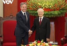 Tổng Bí thư Nguyễn Phú Trọng tiếp Ngoại trưởng Hoa Kỳ Antony Blinken