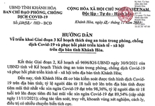 Khánh Hòa triển khai Giai đoạn 3 Kế hoạch thích ứng an toàn trong phòng, chống dịch Covid-19