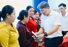 Bí thư Tỉnh ủy Nguyễn Hải Ninh dự Ngày hội Đại đoàn kết toàn dân tộc Khu dân cư Thanh Minh 3, Diên Khánh