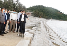 Làm việc với xã Ninh Phước và kiểm tra Dự án Kè bờ biển phường Ninh Hải