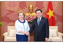 Chủ tịch Quốc hội Vương Đình Huệ tiếp Phó Chủ tịch thứ nhất Quốc hội Hungary