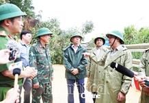 Bí Thư Tỉnh ủy Nghiêm Xuân Thành kiểm tra công tác khắc phục sạt lở tại đèo Khánh Lê