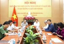 Hội nghị triển khai thực hiện chương trình giám sát của Quốc hội, Ủy ban Thường vụ Quốc hội năm 2024