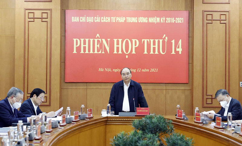 Chủ tịch nước chủ trì phiên họp lần thứ 14 Ban Chỉ đạo Cải cách Tư pháp Trung ương