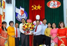 Trưởng Ban Tuyên giáo Tỉnh ủy Lê Hữu Thọ thăm các cơ quan báo chí