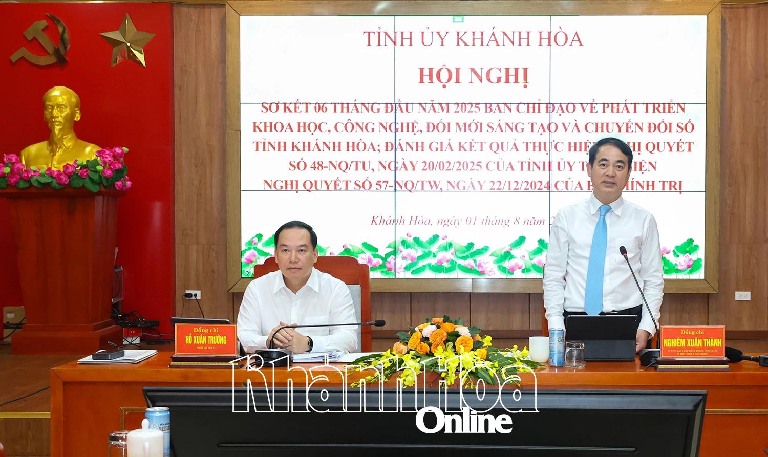 Khánh Hòa quyết tâm đột phá trong phát triển khoa học, công nghệ, đổi mới sáng tạo và chuyển đổi số
