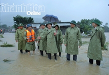 Bí thư Tỉnh ủy Nghiêm Xuân Thành kiểm tra, chỉ đạo khắc phục hậu quả mưa lũ