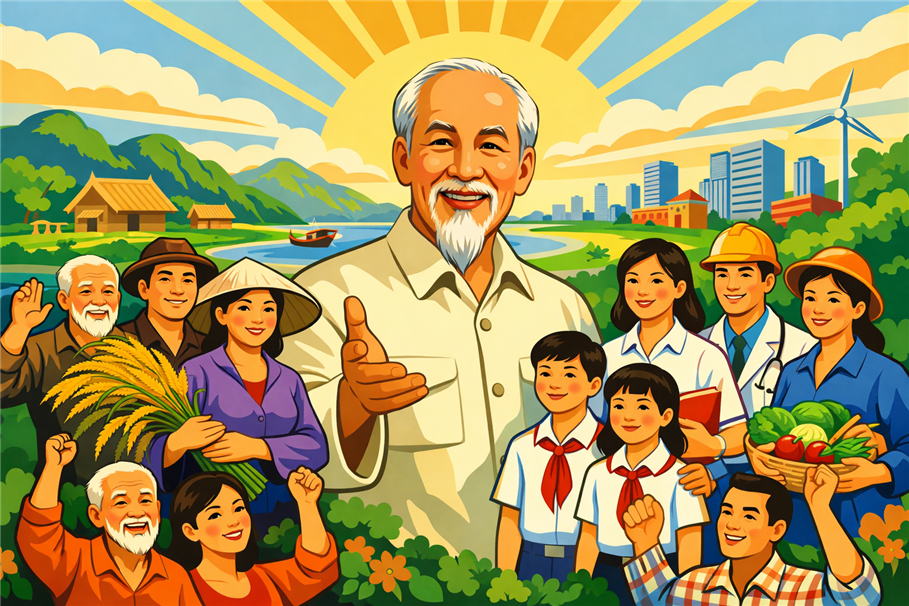 Từ quan điểm “Dân là gốc” của Hồ Chí Minh đến khơi dậy sức mạnh đại đoàn kết toàn dân tộc tạo nền tảng cho giai đoạn phát triển mới