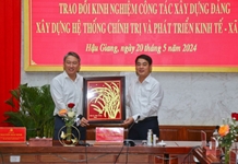 Bí thư Tỉnh ủy Khánh Hòa Nguyễn Hải Ninh thăm và làm việc tại tỉnh Hậu Giang