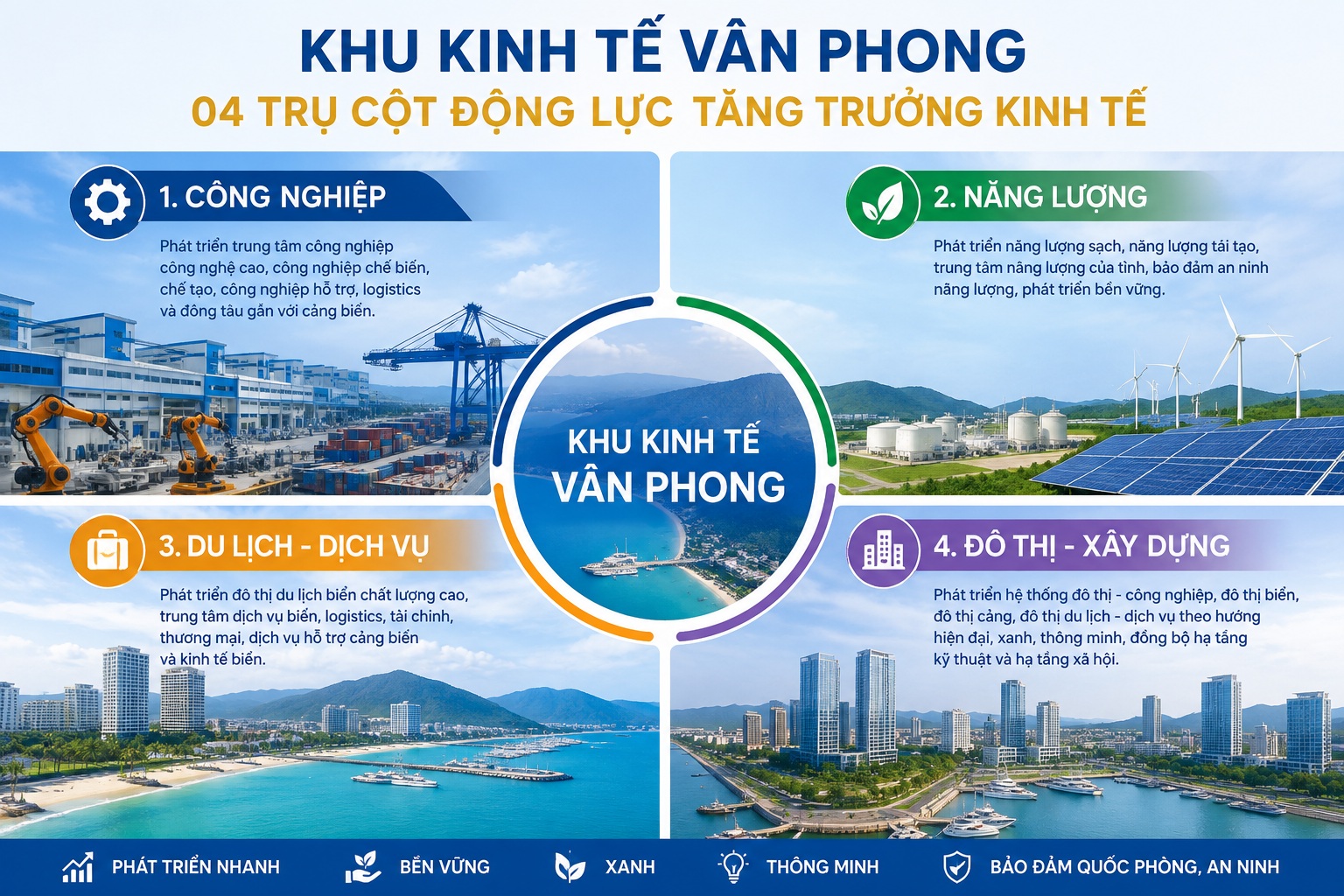 Phát triển Khu kinh tế Vân Phong trở thành hạt nhân kinh tế biển của vùng