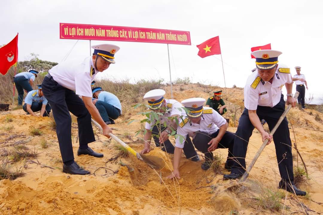 Lữ đoàn 146, Vùng 4 Hải quân hưởng ứng Chương trình trồng 1 tỷ cây xanh do Thủ tướng Chính phủ phát động