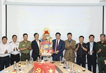 Phó Bí thư Thường trực Tỉnh ủy Nguyễn Khắc Toàn thăm, chúc Tết các đơn vị trực Tết