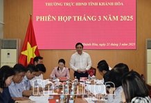 Thường trực HĐND tỉnh Khánh Hòa họp thường kỳ tháng 3