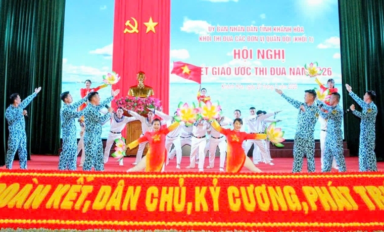 Khối Thi đua các đơn vị Quân đội (Khối 1): Tổ chức Hội nghị giao ước thi đua năm 2026