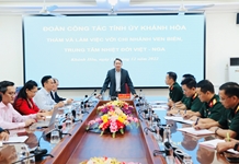 Bí thư Tỉnh ủy Nguyễn Hải Ninh làm việc với Chi nhánh Ven biển Trung tâm Nhiệt đới Việt - Nga