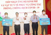 Tiếp nhận hơn 4,6 tỷ đồng, 26 tấn gạo và nhiều trang thiết bị y tế