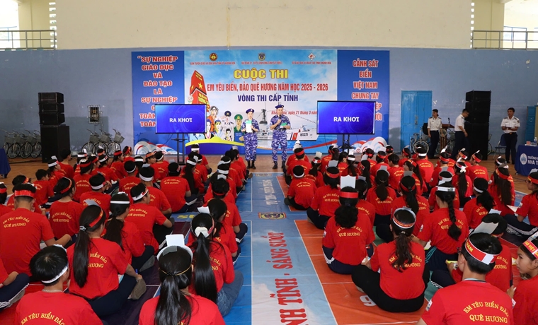 Ban Tuyên giáo và Dân vận Tỉnh ủy phối hợp tổ chức Cuộc thi “Em yêu biển, đảo quê hương” năm học 2025-2026 (Vòng thi cấp tỉnh)
