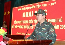Tổng duyệt diễn tập khu vực phòng thủ kết hợp phòng thủ dân sự tỉnh Khánh Hòa năm 2023