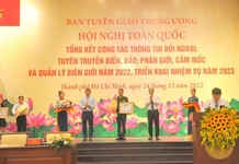 Hội nghị toàn quốc tổng kết công tác thông tin đối ngoại; tuyên truyền biển, đảo, phân giới, cắm mốc và quản lý biên giới năm 2022; triển khai nhiệm vụ năm 2023