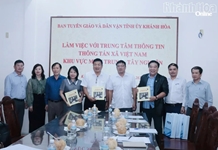 Ban Tuyên giáo và Dân vận Tỉnh ủy Khánh Hòa làm việc với Thông tấn xã Việt Nam về kế hoạch tuyên truyền năm 2026