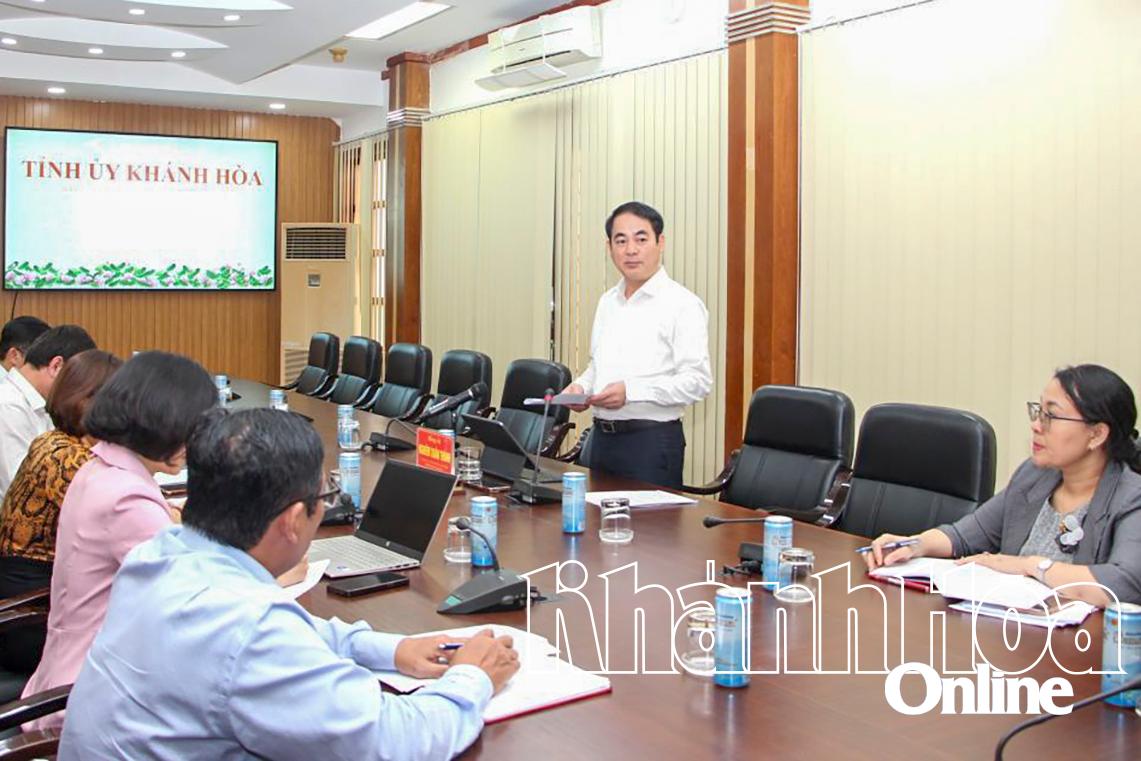 Bí thư Tỉnh ủy Nghiêm Xuân Thành: Làm việc với Tổ công tác KPI
