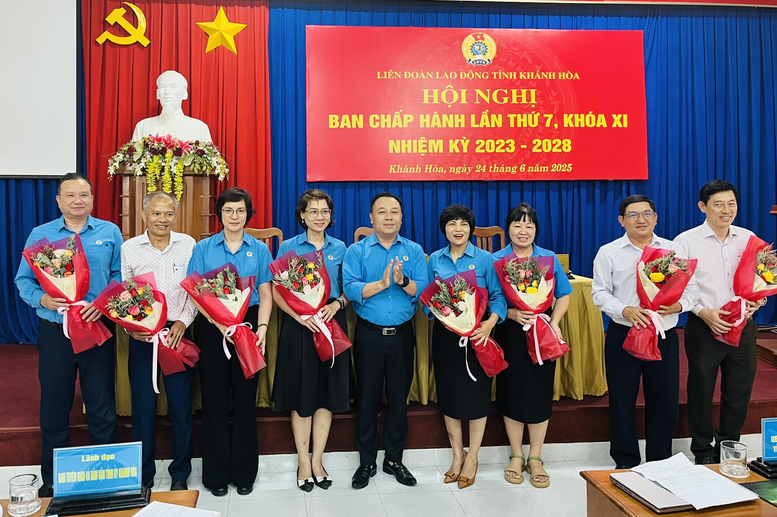 Liên đoàn Lao động tỉnh Khánh Hòa tổ chức Hội nghị Ban Chấp hành lần thứ Bảy (khóa XI), nhiệm kỳ 2023-2028