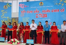 Khai mạc chợ Tết công đoàn cụm Cam Ranh - Cam Lâm - Khánh Sơn