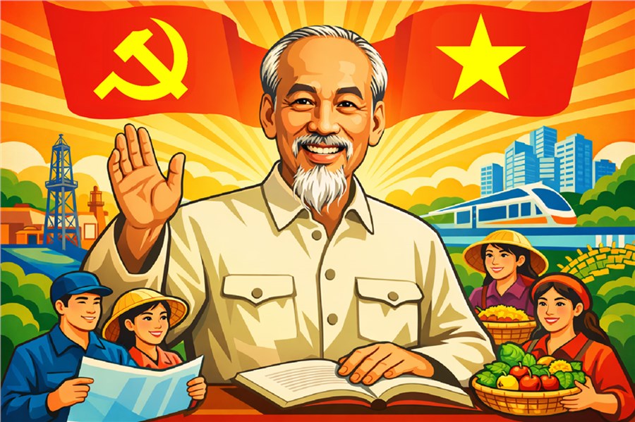 Chủ tịch Hồ Chí Minh, lãnh tụ thiên tài của cách mạng Việt Nam - tấm gương tiêu biểu, mẫu mực nhất về tinh thần dám nghĩ, dám làm, dám đổi mới, sáng tạo vì sự nghiệp xây dựng và bảo vệ Tổ quốc