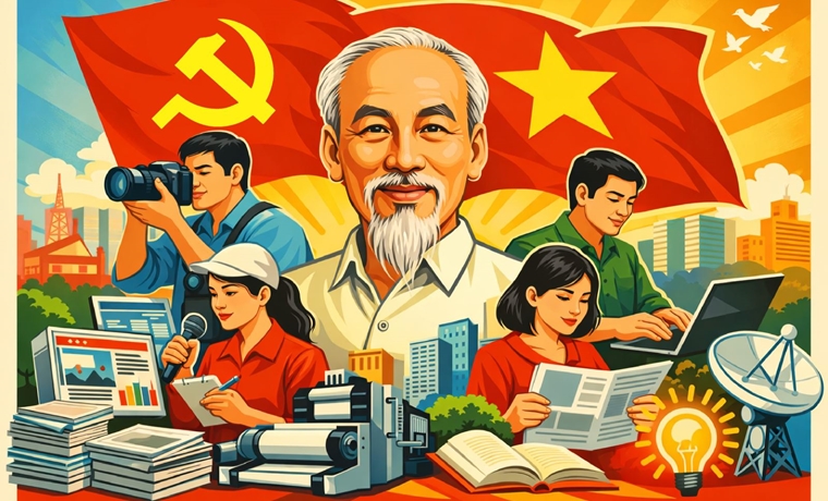 Tư tưởng Hồ Chí Minh về báo chí tham gia xây dựng, phát triển và bảo vệ nền tảng tư tưởng của Đảng