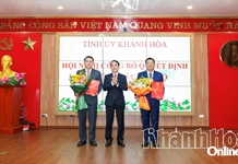 Trao quyết định phân công, bổ nhiệm Trưởng ban Tổ chức Tỉnh ủy, Trưởng ban Tuyên giáo và Dân vận Tỉnh ủy