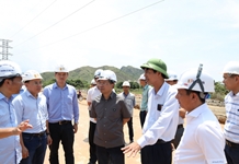 Thứ trưởng Bộ Giao thông vận tải Nguyễn Duy Lâm kiểm tra tiến độ cao tốc Vân Phong - Nha Trang