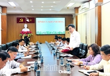 Thường trực Tỉnh ủy Khánh Hòa giao ban công tác tháng 3