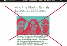 Sự thực đằng sau cái gọi là “giải thưởng nhân quyền”