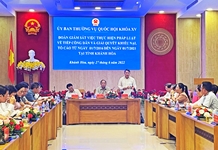 Đoàn giám sát của Ủy ban Thường vụ Quốc hội: Giám sát công tác tiếp công dân, giải quyết khiếu nại, tố cáo tại Khánh Hòa